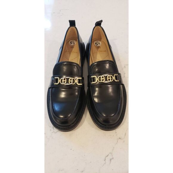 SAM EDELMAN CHRISTY BLACK BOX LEATHER LOAFER SIZE 5.5 NEW OUT OF BOX - Picture 1 of 12